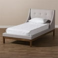 thumbnail image 5 of Bowery Hill Upholstered Twin Platform Bed in Greyish Beige, 5 of 8