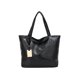 thumbnail image 1 of Bolso Hombro Cuero Con Patrón Retro para Mujer Bolsos Grandes (negro), 1 of 9