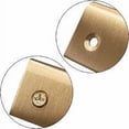thumbnail image 3 of Pieces Brass Gold Metal Invisible Drawer Cabinet Door Handles Hidden Recessed Cupboard Furniture Handles Knobs- L60 Solid, 3 of 5