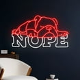 thumbnail image 2 of Handmadetneonsign Nope English Bulldog Neon Sign, English Bulldog Led Sign, English Bulldog Dog, 2 of 5