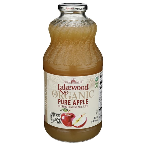 (Lakewood Juice Apple Pure 32 fl oz) Pack of 6