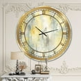 thumbnail image 2 of Designart 'Summer Shower' Metal Wall Clock, 2 of 3