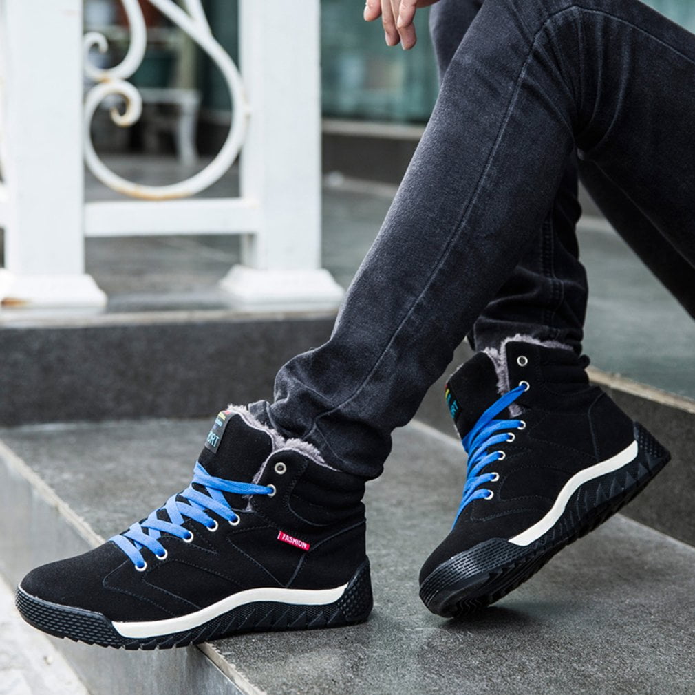 High top fur lined sneakers hotsell