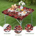 thumbnail image 4 of Elastic Edge Floral Design Tablecloth with Secure Fit for 36 Inch Square Patio Tables, 4 of 6