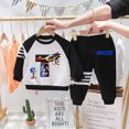 thumbnail image 3 of Conjunto de chándal de algodón Sonics Anime Marvels Otoño Suéter Sudadera con capucha Conjunto de ropa para bebé Sudadera para niños Tops Pantalones Traje de 2 piezas, 3 of 5