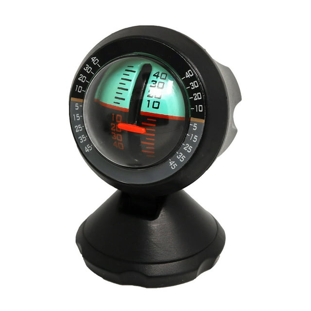 Car Tilt Gauge Indicator Gradient Angle Slope Level Meter Inclinometer Vehicle Level Measure Tool