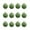 Green, variant on SLYNSHome - 12Pcs - Christmas Tree Flocked Balls Decoration - Velvet - Shatterproof - 2.4 inch - Xmas Hanging Bauble Balls Pendant for Home Party Wedding Ornaments (Beige)