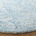 thumbnail image 3 of SAFAVIEH Abstract Albine Zig-Zag Area Rug, Blue/Beige, 6' x 6' Round, 3 of 10