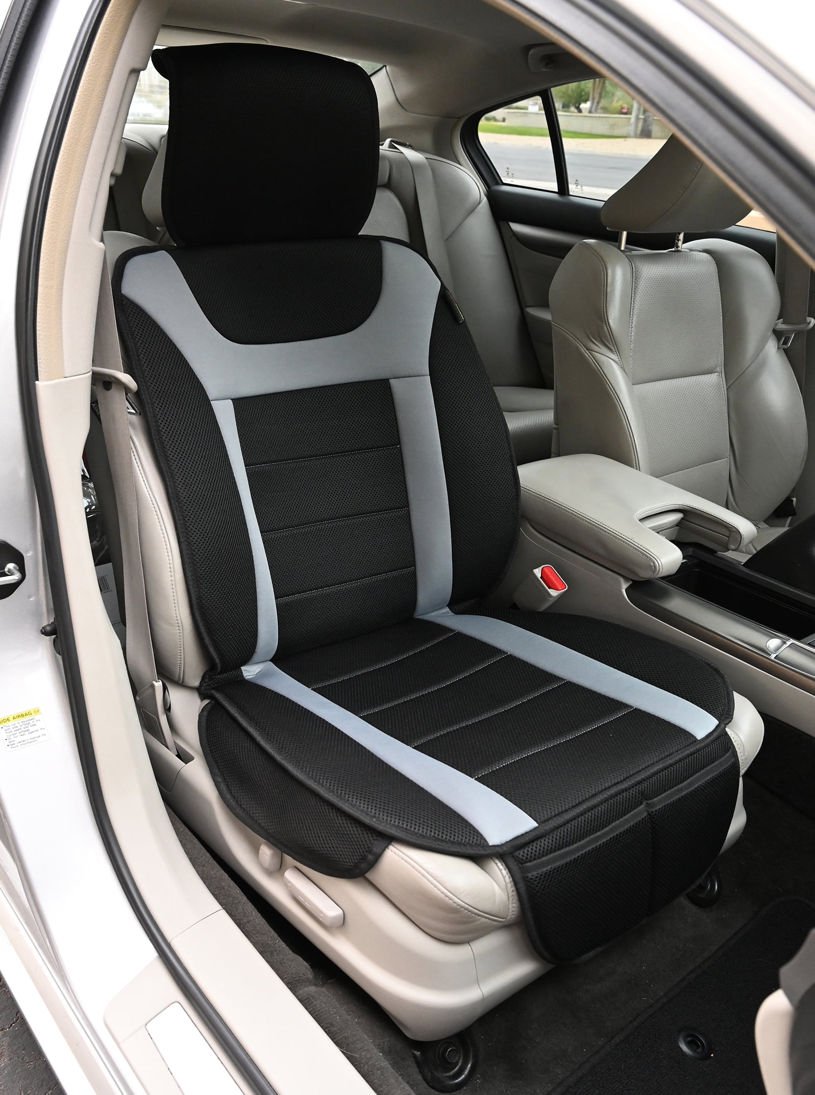 Seat Designs Comfort Cushion, Black and Grey, Automotive Seat Cushions