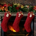 thumbnail image 4 of putnchl 18-inch Christmas Stockings With Initials - Holiday Stockings For Kids & Family Christmas Decorations, 4 of 6