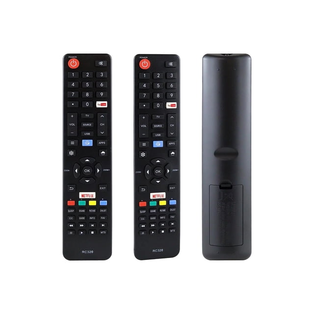 Control Remoto para Smart TV Compatible con Jvc Fanco Atvio Vios Speler Netflix