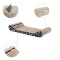thumbnail image 5 of Rini 23.75" Modern Cardboard Lounge Bed Cat Scratcher with Built-In Bell Toys and Catnip, Black/White, 5 of 9