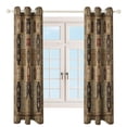 thumbnail image 4 of Bohemia 2pcs Blackout Curtains For Living Room Bedroom Grommet Top Window Set for Left And Right Biparting Open, 4 of 6