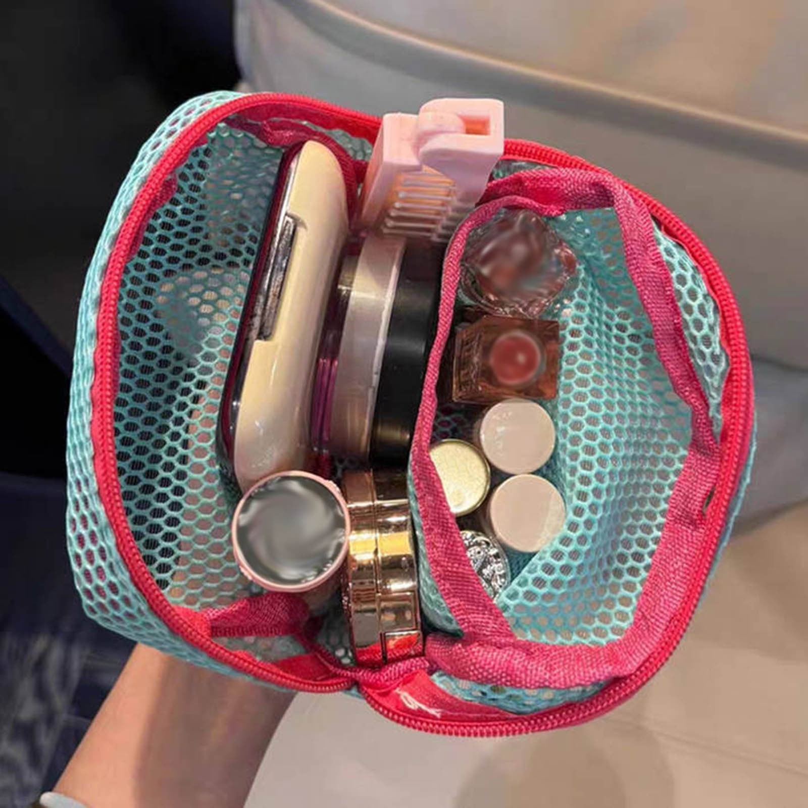 JARLINK 80 Pack Mesh Zipper Pouches - 10 Colors, Multipurpose Organizer Bags For Travel, Makeup, School