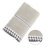 AUQ Wash Gags for Body,Smooth Absorbent Fabric Surface Small Towels,Tight Even Thread Lines Face Cloths for Washing Face,Gray,29.53*13.78*0.39in