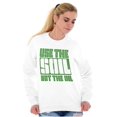 thumbnail image 4 of Use The Soil Not The Oil Earth Day Unisex Plus Fleece Graphic Sweatshirt Brisco Brands 4X, 4 of 5