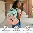 thumbnail image 3 of FKELYI Baseball Drip Print Kids Backpack 17 Inch Schoolbag Primary School Bookbag for Boys Girls Casual Daypack Travel Rucksack with Multi-Pockets for Elementary Student, 3 of 7