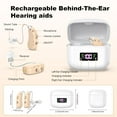 thumbnail image 3 of Rechargeable Hearing Aids For Seniors, Sound Amplifier With Noise Canceling Function, Digital Hearing Aid With Charging Case, Hearing Amplifier For Adults With Hearing Loss (Brown), 3 of 9