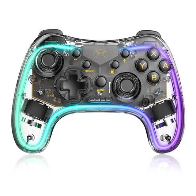 Gamepad inalámbrico para NS/NS Lite/NS OLED Game Controller (transparente) blanco FLhrweasw Nuevo