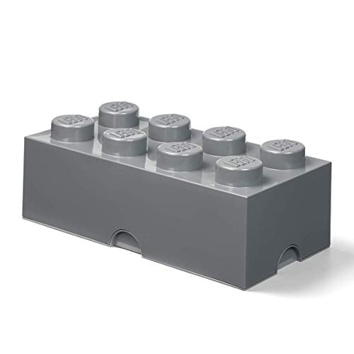 Room Copenhagen , Boîte de Rangement en Briques LEGO - Solution de Rangement Empilable - Brique 8, Gris Pierre