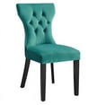 thumbnail image 4 of Modway Silhouette 20" Modern Fabric Dining Chairs in Black/Light Gray (Set of 2), 4 of 9