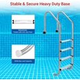 thumbnail image 3 of YUSAZENS 304 Stainless Steel Pool Ladder, Heavy Duty Inground Pool Step Ladder for Pool Spa Stair Access 4 Steps, 3 of 5
