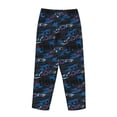thumbnail image 5 of Xecao Blue Sports Car Women's Straight Lounge Pajama Pants: The Epitome of Relaxed Sleepwear, 5 of 9
