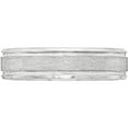thumbnail image 3 of Sterling Silver Ss 6mm Brushed Fancy Band Size 9 Made In United States qwb109b-9, 3 of 5