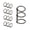 B, variant on 5 Pcs/Set 3 Rings Binder Clips Book Rings Metal Practical Binder Rings for Notebook Photo Album Binding