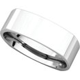 thumbnail image 5 of 6mm Square Comfort Fit Band in 14k White Gold - Size 6.5, 5 of 9