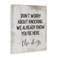 thumbnail image 2 of Stupell Industries Contemporary We Know You're Here Dog Canvas Art, 36 x 48, by Lil' Rue, 2 of 7