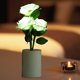thumbnail image 4 of Luz rosa de 3 cabezales, lámpara de noche China, mesita de noche, decoración del hogar, color blanco, 4 of 9