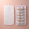 thumbnail image 2 of Wovilon Non-Woven Double-Sided Storage Bag Washable Wardrobe Multi-Pocket Bra Hanging Bag Door Rear Socks Storage Bag, 2 of 5