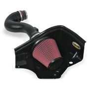 Angle View: Airaid 05-09 Mustang 4.0L V6 MXP Intake System w/ Tube (Dry / Red Media)
