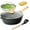 Black Saute Pan Strainer Spatular, variant on 12 In Deep Frying Pan Nonstick with Lid and Strainer, 5.5 Quart Saute Pan, Chef Skillet for All Stove Top