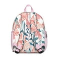 thumbnail image 3 of Watercolor Flower Pattern Students Backpack - Artistic Bright Tropical Flower and Leaves Print, Lightweight and Durable School Bag, 3 of 6