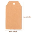 thumbnail image 4 of Tineasur 200Pcs Light Brown Multifunction Paper Tags Prepunched Hanging Labels for Organizing and Decorating, 4 of 8