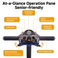 thumbnail image 6 of All-Terrain Mobility Scooter with USB Charge,300lbs Foldable Powered Wheelchair for Adult,Compact Heavy Duty Mobile for Travel,Removable Battery,Blue, 6 of 17
