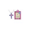 Charming Cross Necklace with Inspirational Card