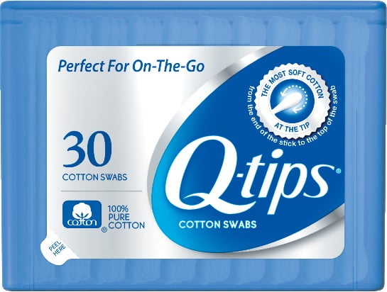 Q-tips Cotton Swabs Purse Pack 30 ct