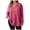 Red, variant on zaveiop Women Plus Size Casual Knit Sweater Lapel V Neck Solid Color Tops Lightweight Long Sleeve Blouses (Wine, 3XL)