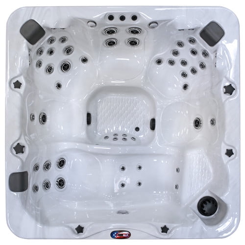 6-Person 56-Jet Lounger Spa with Bluetooth Stereo System, Subwoofer and Backlit LED... by Lloyds Material Supply