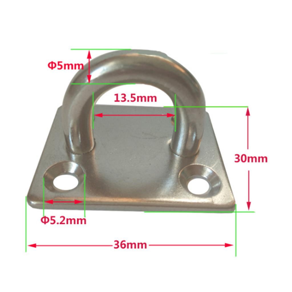 Marine Grade Stainless Steel Folding Pad Eye 5/16