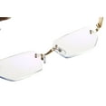 thumbnail image 6 of 6 Pairs Mens Diamond Shape Rimless Blue Light Blocking Reading Glasses Metal Readers +1.50, 6 of 6