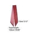 thumbnail image 3 of INSPIRE CHIC Women's Skinny Scarf Neck Scarves Double Sided Neckerchief Hairband Rose Red, 3 of 6