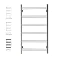 thumbnail image 5 of HEATGENE Towel Warmer 6 Flat Bar Towel Dryer Wall-Mounted Plug-in Bath Towel Heater - Mirror Polish, 5 of 9