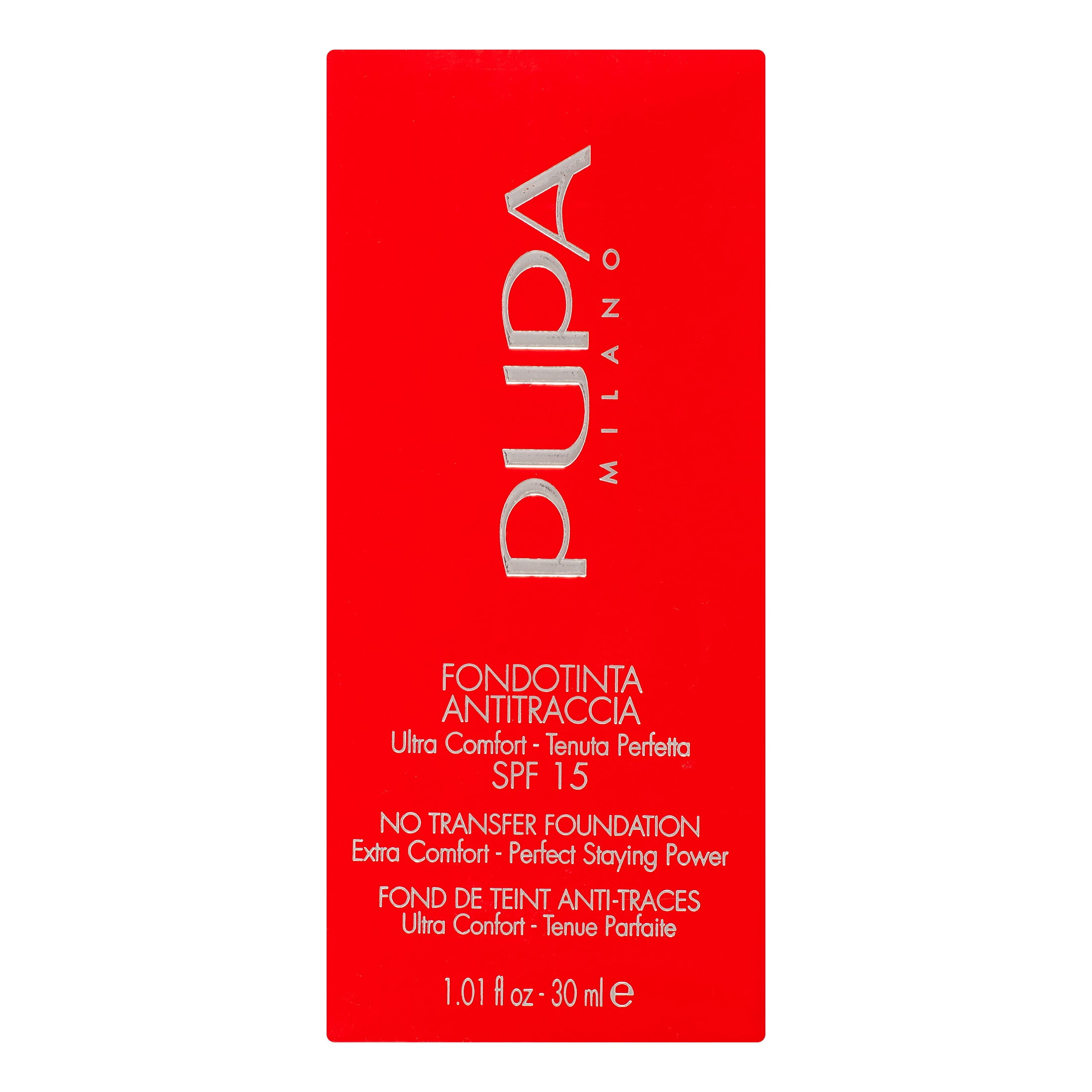 PUPA Milano Ultra Comfort No Transfer Foundation, 03 Medium Beige, 1.01 oz