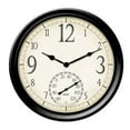 thumbnail image 1 of Springfield 8319881 Decorative Clock & Thermometer Plastic - Black, 1 of 1