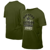 Men's-New Era  Green Houston Astros Armed Forces T-Shirt
