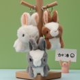 thumbnail image 2 of Lindo muñeco de conejo de peluche Verosimilitud, conejito, llavero, bolso, colgante, juguetes de peluche, regalos de cumpleaños para bebés y niños, conejos de juguete, 2 of 5